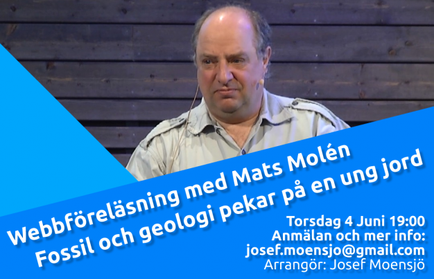 Main image for page: Webbföreläsning med Mats Molén: Fossil och geologi pekar på en ung jord