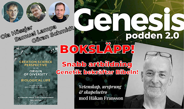 Main image for page: Video: Genesispodden 2.0 avsnitt 34 - Ny bok: Proceedings från Första Nordiska Skapelseforskningskonferensen 2024