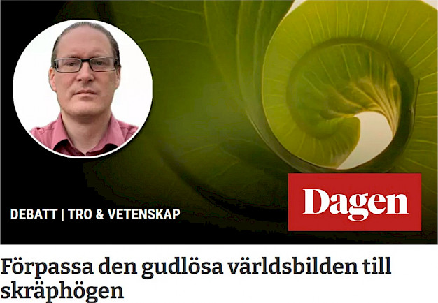 Main image for page: Debattartikel i Dagen om världsbilder